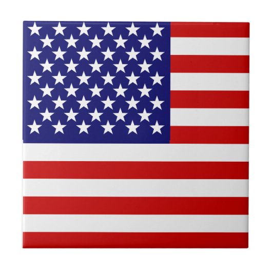 Amerikanische Flagge Fliese (Vorderseite)