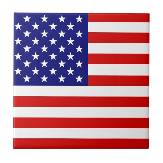 Amerikanische Flagge Fliese (Vorderseite)