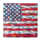 Amerikanische Flagge Fliese (Vorderseite)
