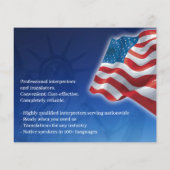Amerikanische Flagge Flyer (Hinten)