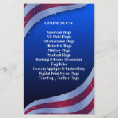 Amerikanische Flagge Flyer (Hinten)