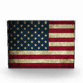 Amerikanische Flagge Fotoblock (Vorderseite)