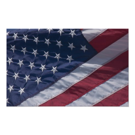 Amerikanische Flagge. Fotodruck (Vorne)