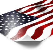 Amerikanische Flagge Fotodruck (Ecke)