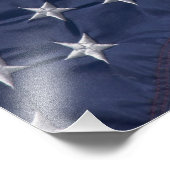 Amerikanische Flagge. Fotodruck (Ecke)