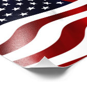 Amerikanische Flagge Fotodruck (Ecke)
