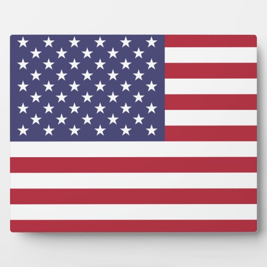 Amerikanische Flagge Fotoplatte (Vorderseite)