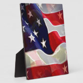 Amerikanische Flagge Fotoplatte (Seite)