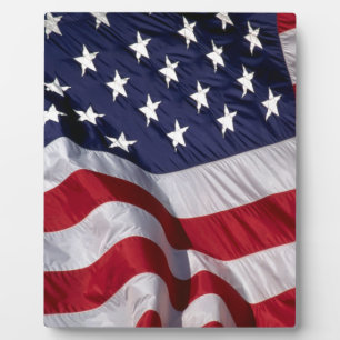 Amerikanische Flagge Fotoplatte