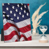 Amerikanische Flagge Fotoplatte (Seite)