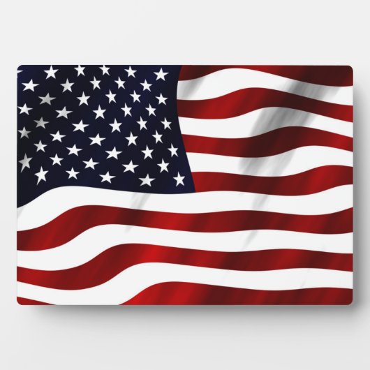 Amerikanische Flagge Fotoplatte (Vorderseite)