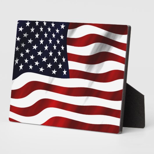 Amerikanische Flagge Fotoplatte (Seite)
