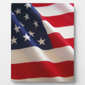 Amerikanische Flagge Fotoplatte (Vorderseite)