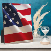 Amerikanische Flagge Fotoplatte (Seite)