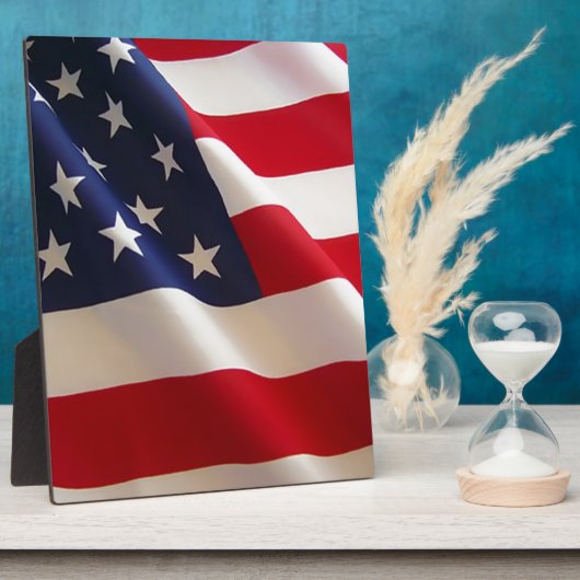 Amerikanische Flagge Fotoplatte (Seite)