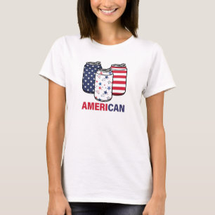 Amerikanische Flagge Frauen USA Sternenstreifen Vi T-Shirt