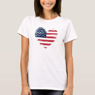 Amerikanische Flagge Frauen USA Sternenstreifen Vi T-Shirt
