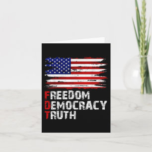 Amerikanische Flagge Freiheit Demokratie Wahrheit  Karte