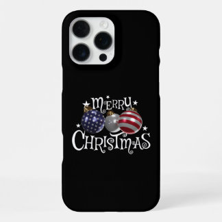 Amerikanische Flagge Frohe Weihnachten Christbaumk iPhone 16 Pro Max Hülle