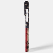 Amerikanische Flagge für altes Holzkörnchen Case-Mate iPhone Hülle (Rückseite / Links)