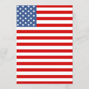 Amerikanische Flagge für amerikanische Unabhängigk Einladung