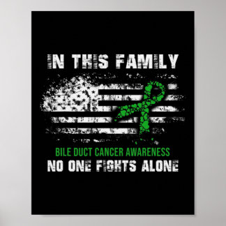 Amerikanische Flagge für den Bile Duct Cancer Awar Poster