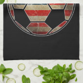 Amerikanische Flagge für den Fußballball - Flagge  Geschirrtuch (Gefaltet)