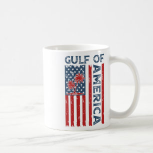 Amerikanische Flagge für den Golf von Amerika nach Kaffeetasse
