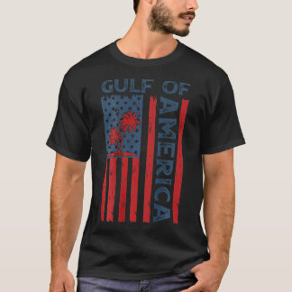 Amerikanische Flagge für den Golf von Amerika nach T-Shirt