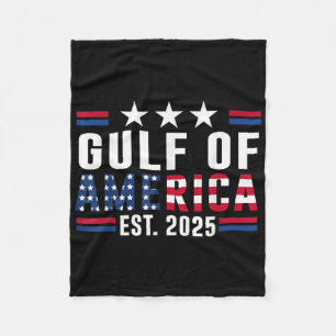 Amerikanische Flagge für den Retro-Golf von Amerik Fleecedecke
