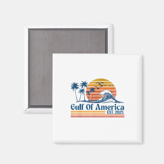 Amerikanische Flagge für den Retro-Golf von Amerik Magnet (Vorderseite/Rückseite)