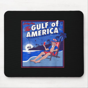 Amerikanische Flagge für den Retro-Golf von Amerik Mousepad