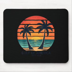 Amerikanische Flagge für den Retro-Golf von Amerik Mousepad