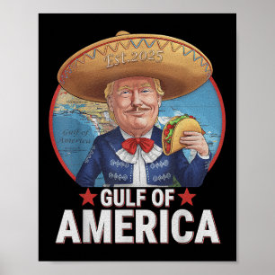 Amerikanische Flagge für den Retro-Golf von Amerik Poster