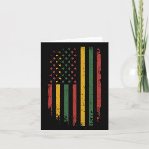 Amerikanische Flagge für die Freiheit der schwarze Karte