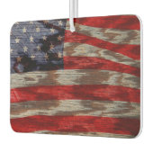 Amerikanische Flagge für Holzkorn Autolufterfrischer (Links)