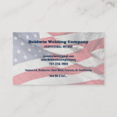 Amerikanische Flagge für kundenspezifisches Schwei Visitenkarte (Rückseite)