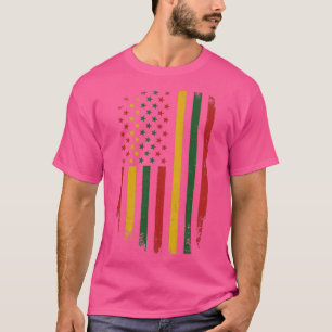 Amerikanische Flagge für schwarze Geschichte - Fre T-Shirt
