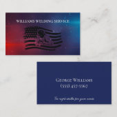 Amerikanische Flagge für Schweißfabrikator Visitenkarte (Vorne/Hinten)