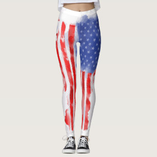 Amerikanische Flagge für Veteranen und Patrioten Leggings