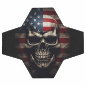 Amerikanische Flagge Fußball (Flach)