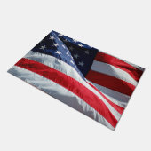 Amerikanische Flagge Fußmatte (Schrägansicht)