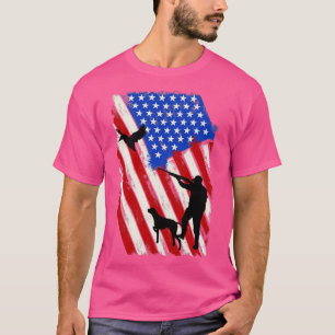 Amerikanische Flagge Gänsejagd T-Shirt