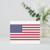 Amerikanische Flagge, Ganze- oder Detailansicht Postkarte (Stehend Vorderseite)