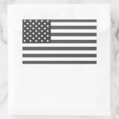 Amerikanische Flagge gedämpft Rechteckiger Aufkleber (Tasche)