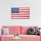 Amerikanische Flagge geerbt Farbe Leinwanddruck (Insitu (Wohnzimmer))
