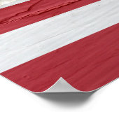 Amerikanische Flagge geerbt Farbe Poster (Ecke)
