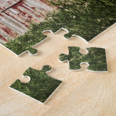 Amerikanische Flagge gemalt auf Scheune Puzzle (Seite)