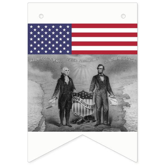 Amerikanische Flagge George Washington Abraham (Zweite Fahne)