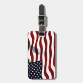 Amerikanische Flagge Gepäckanhänger (Vorderseite vertikal)